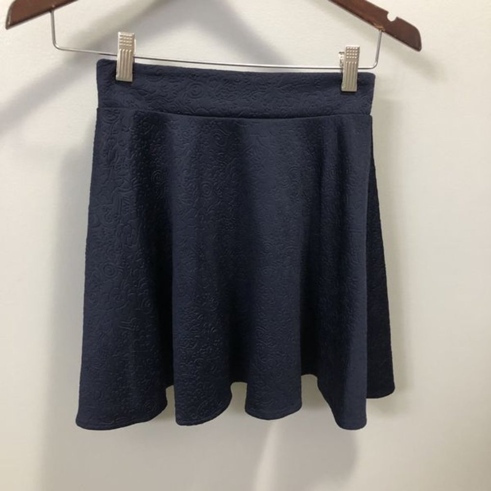 Navy blue Dream out Loud by Selena Gomez skater skirt size S